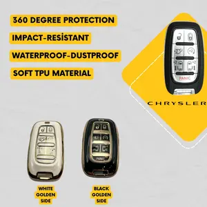 CHRYSLER 7-Button Key Fob Cover for Pacifica, Voyager - Tpu Remote Case