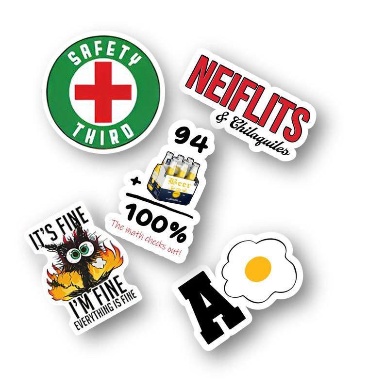 30pcs Mexican Blue-Collar Humor Stickers – Waterproof Vinyl Pack with Snarky Jobsite Jokes, Great Gift for Workers, Decor for Hard Hats, Toolboxes, Bumpers, Coolers & More