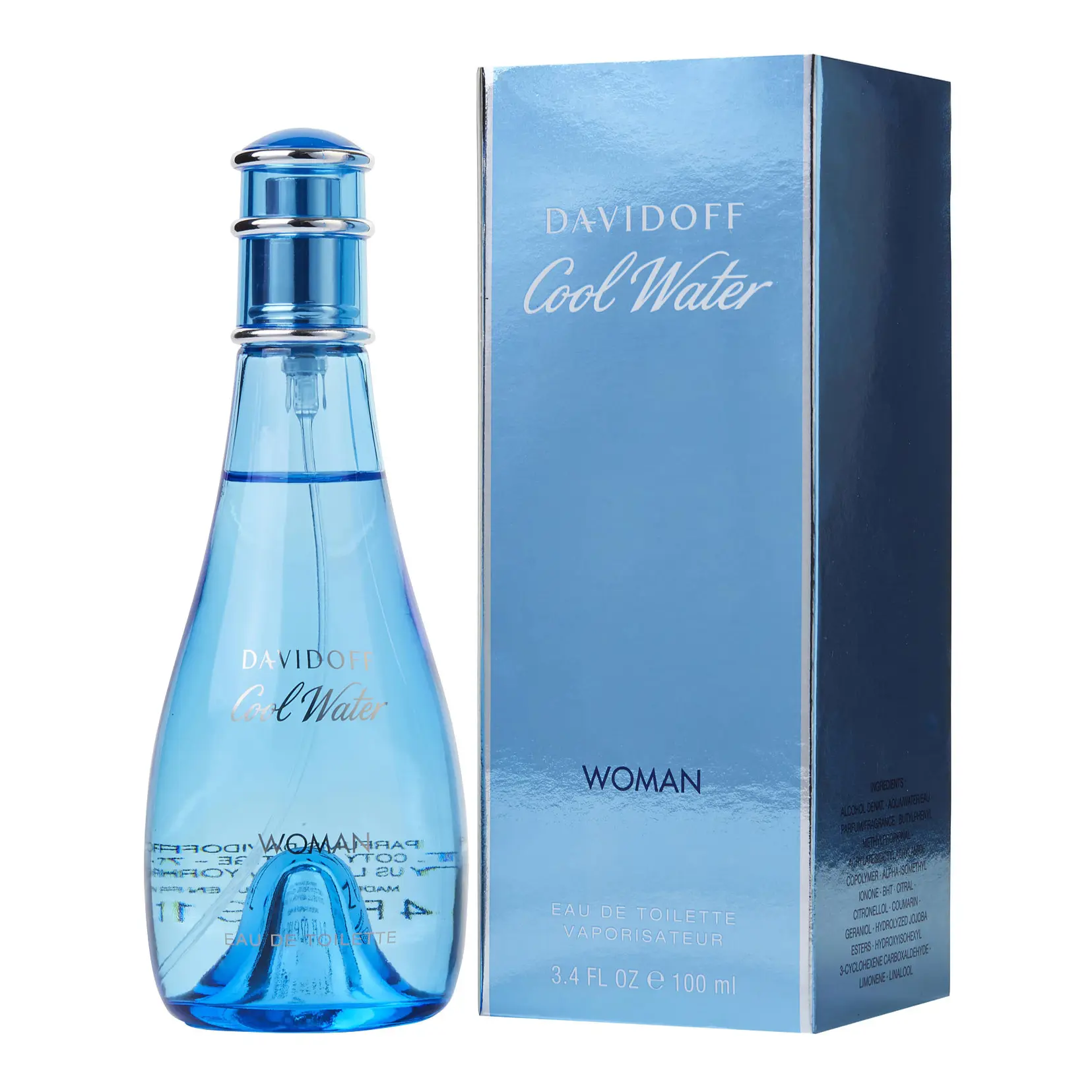 Davidoff Cool Water for Women Eau de Toilette Spray, 3.4 Ounce