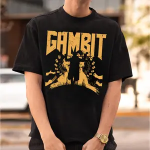 Gambit 92 T-shirt, Retro Comic Fan Tee, Childhood Superhero, Remy Étienne LeBeau casual Unisex Shirts