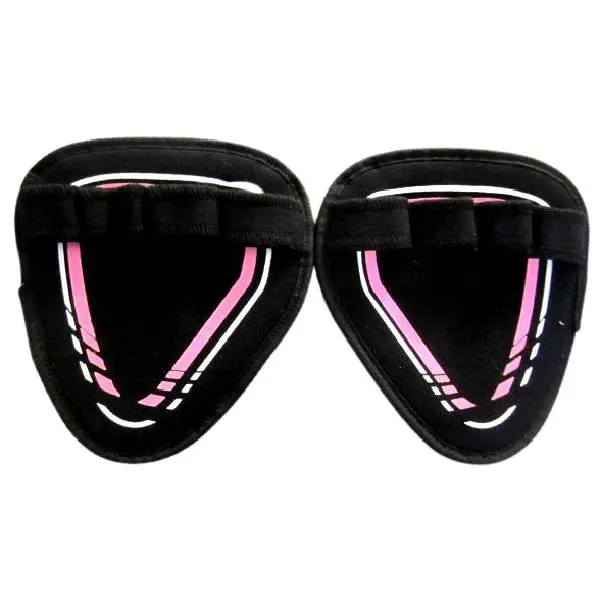 WRESTLING POWER LIFTING HAND SAFETY PINK/BLACK NEOPRENE GRIP PADS GLOVES CP MADE