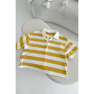Abigail Oversized Striped Polo Shirt