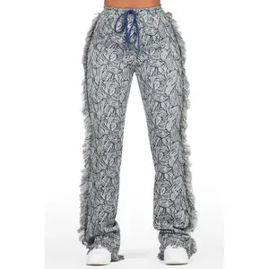 Syncere Navy Tapestry Stacked Pant