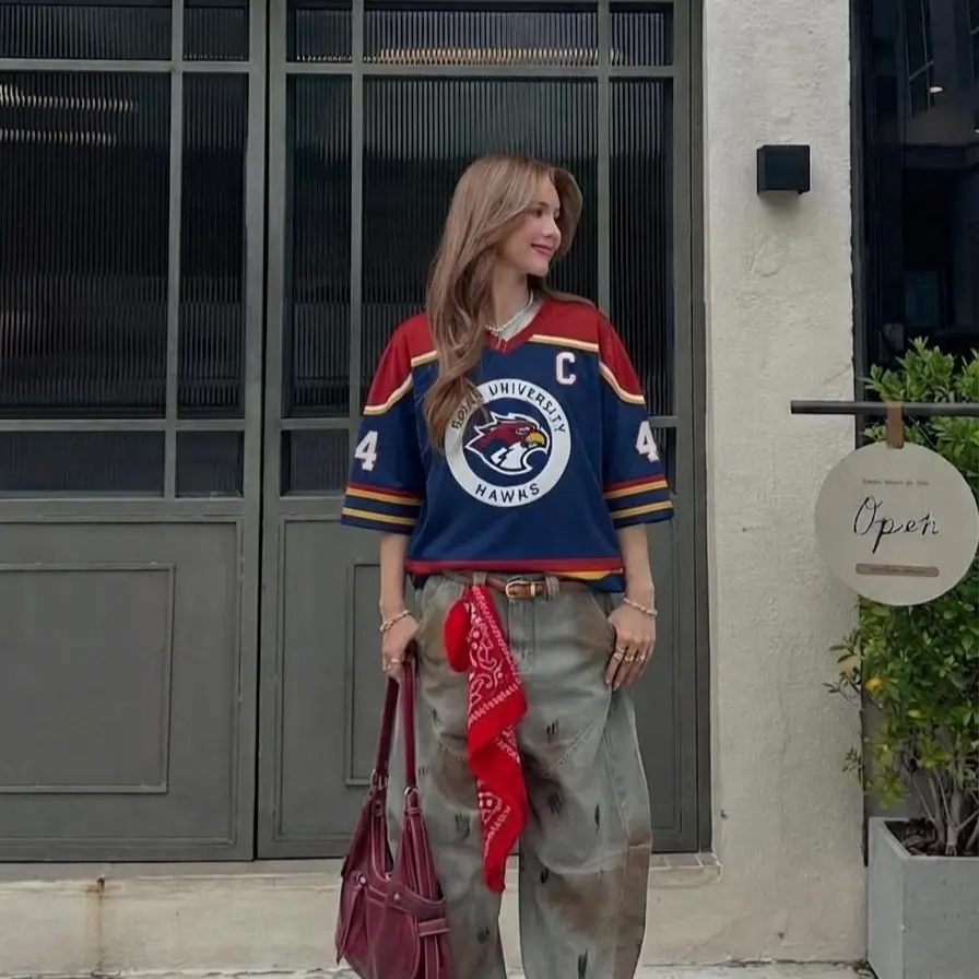 Briar University Hawks Football Jersey, Garrett Graham 44 Hockey Romance Jersey, Off Campus Bookish Apparel, Logan, Di Laurentis Tucker