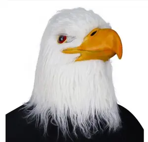 Hot selling eagle mask animal mask Halloween eagle mask American national bird white headed eagle mask