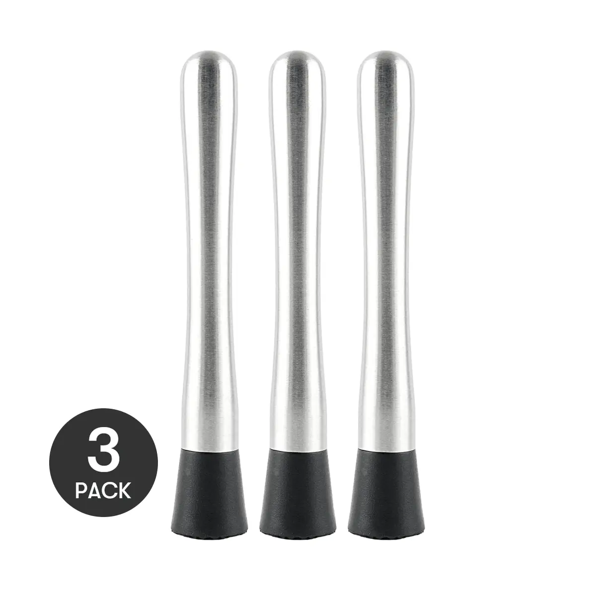 KAWASIMAYA 3-Pack Ice Crusher & Fruit Juicer - 21cm Manual Lemonade & Milk Tea Tool