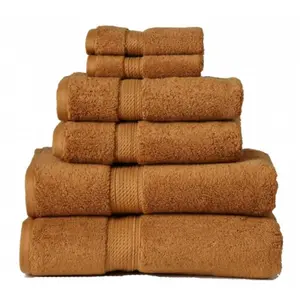 900GSM Egyptian Cotton 6-Piece Towel Set Rust