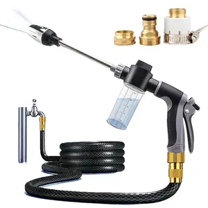 High Pressure Garden Water Sprayer, Portable Handheld Garden Water Sprayer with Adjustable Nozzle, Multifunctional Watering Tool for Garden, Garden Hose Nozzle