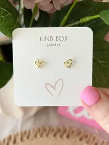 Earrings: Wire Hearts