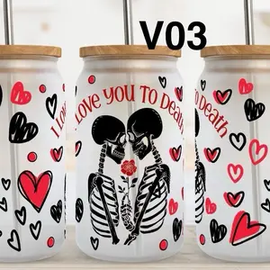 Valentines Decals for 16oz Frosted cup