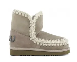 Eskimo Glitter Logo Ankle Boot in Elephant Grey, from Mou