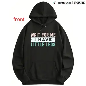 Funny Height Sarcasm Printed Hoodie Long Sleeve Outdoor Wear for Men & Women Soft Fabrics Pop Prints Flattering Cuts