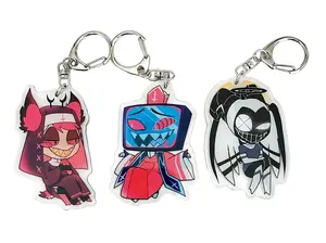 Hazbin hotel charms- Nun Alastor, Priest Vox, Lute