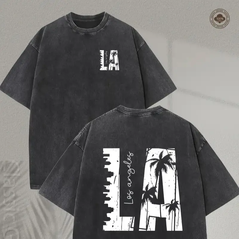 Washed T-shirt-Black