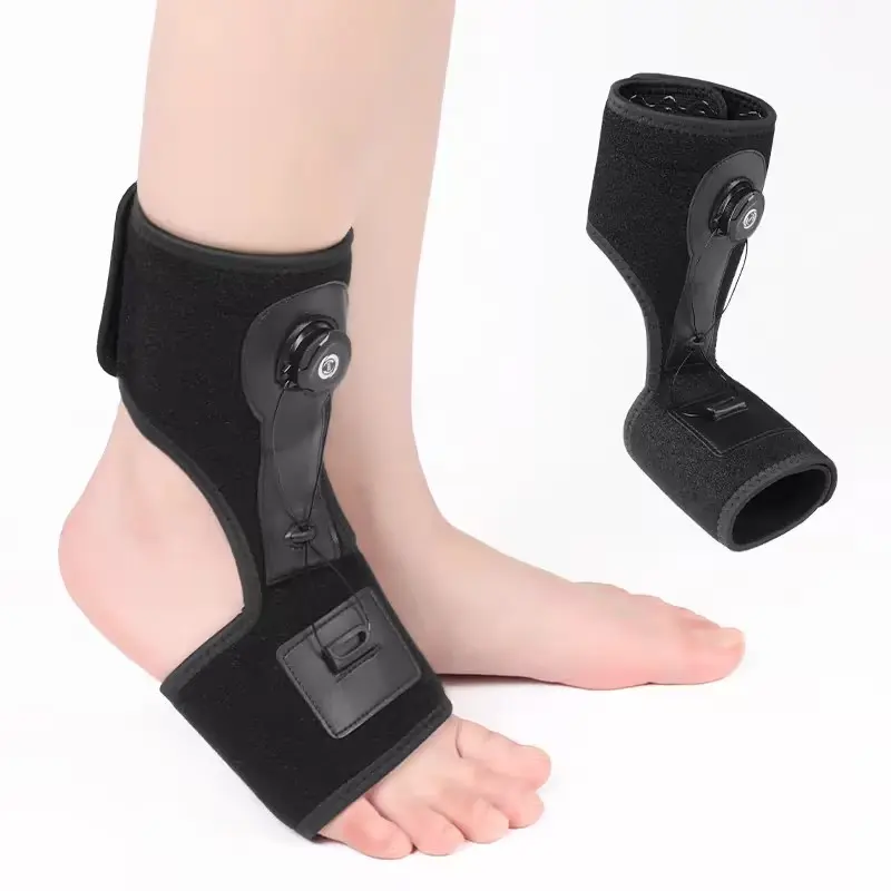 Adjustable Ankle Brace with Dial Adjustment System Lightweight Breathable Ankle Stabilizer for Daily Walking Support