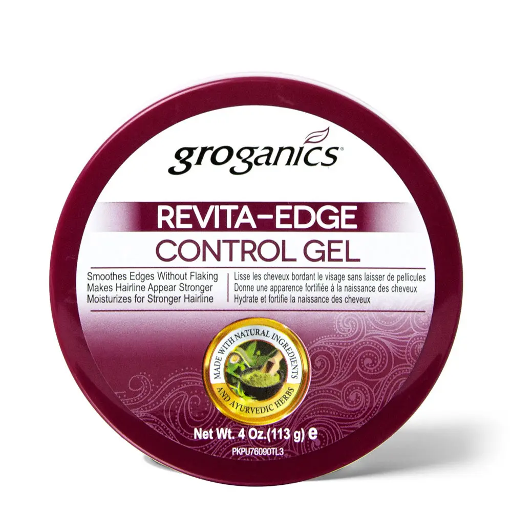 Moisturizing Edge Control Gel for Smooth, Stronger Edges, Non-Flaking Hair Styling Formula with Argan Oil and Shea, Fragranced, 4 oz, Beauty Products, Brush