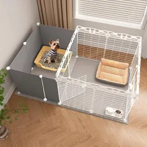 Dog Crate for Small to Medium Dogs, Training and Potty Training, Teddy and Corgi Dog Bed, Indoor Home Use, Thickened Villa Dog Fence
