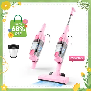 [Promoción] INSE R6X Aspiradora Escoba con Cable 600W 15KPa, Ultraligera sin Bolsa, 3 en 1 de Mano para Hogar, Alfombra, Suelo Duro, Pelo de Mascotas y Coche