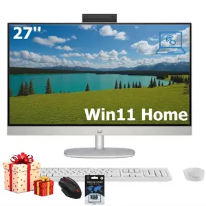 HP - 27" Full HD Touch-Screen All-in-One with Adjustable Height- 32GB Memory - 1TB SSD - Win11 Home - Intel Core Ultra 7 155U 2023  - Shell White - Bundle Accessory