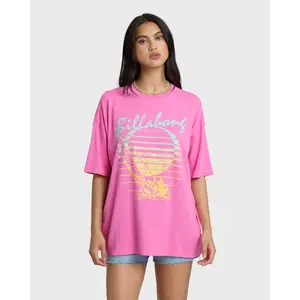 billabong Women's Every High Tide Short Sleeve T-Shirt - Guava