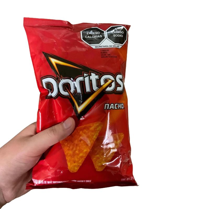 Doritos Nacho 10 pack Normal Size Bags - Crispy & Crunchy Mexican Chips for Quick Snack Enjoyment