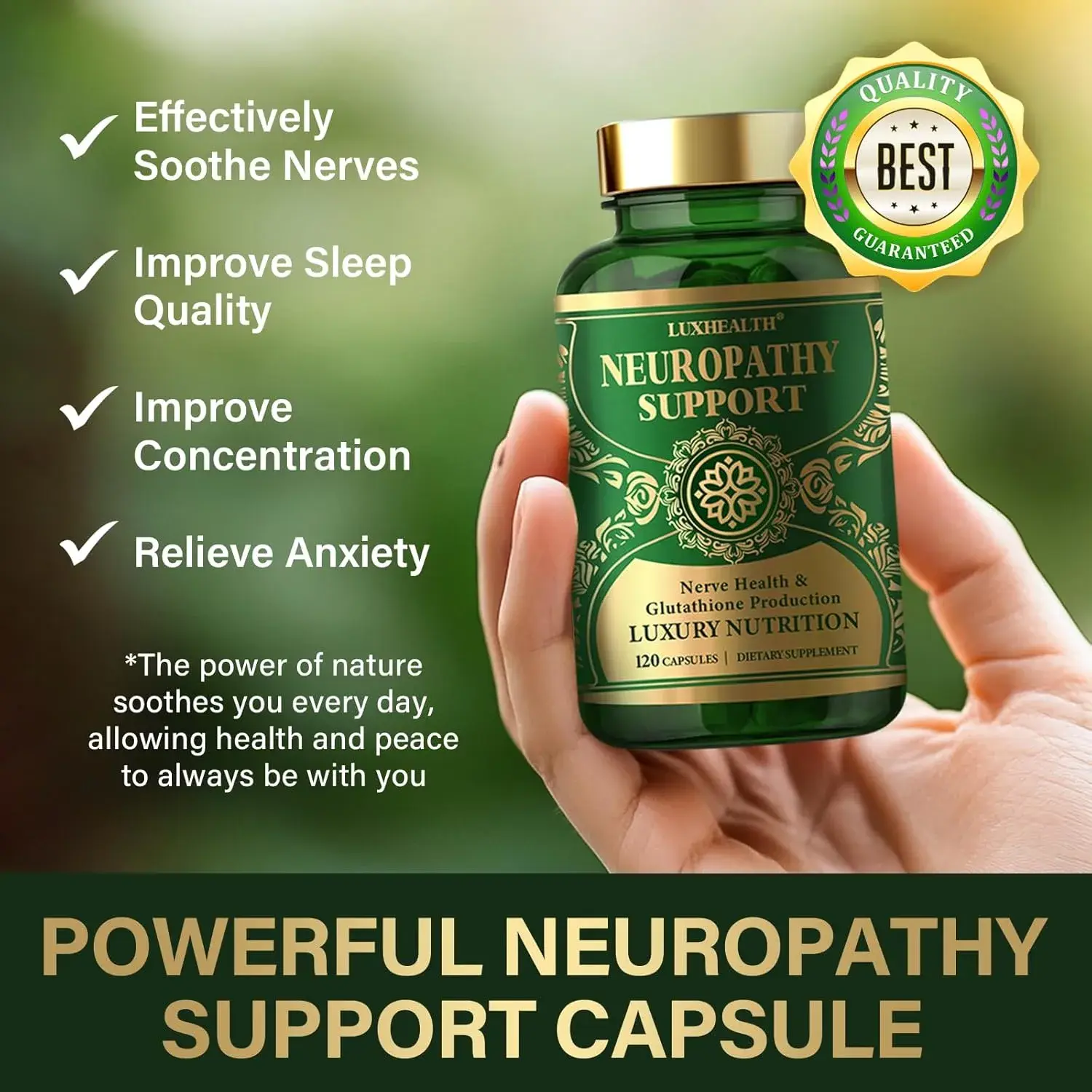 Nerve Savior for Neuropathy, Advanced Neuropathy Supplements 120 Capsules,  Alpha Lipoic Acid & Benfotiamine, Nerve Support with 600mg Healthcare  Dietary Edible Vitamin - TikTok Shop