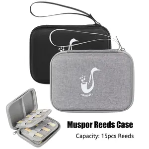 Saxophone Reed storage case waterproof bag is suitable for saxophone and clarinet reeds (holds 15 reeds)