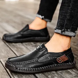 GREKS Men's Casual Slip-On Loafers, Basic Daily Shoes, Multiple Colors