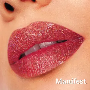 JAYDO Beauty Holographic Lip Gloss Glossy Makeup Moisturizing Lip Gloss Cosmetic Hydrating Lipstick Smooth Shiny Moisturizer, Glitter Gloss