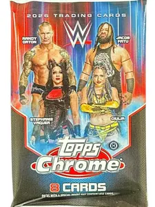 1 (ONE) Single Pack - 2026 Topps Chrome WWE Wrestling Hobby Box - Must be ripped live!