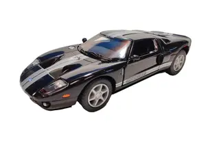 KINSMART 1:36 Scale 2006 Ford GT - Black Die Cast Metal with Plastic Parts, Officially Licensed Product, L5 x W2 x H1 Size diecast
