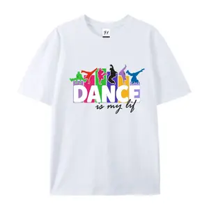 Dance Is My Life Breakdancer Print Graphic T-Shirt Casual Unisex Short Sleeve Top