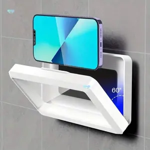 360° Rotatable No Punch Hole,Waterproof Shower Phone Holder, Bathroom Waterproof Phone Box, Touch Screen Bathroom And Kitchen Wall Mount For IPhone And All Phones - Hands-Free Holder For Watching Movies, Listening To Music, Browsing Social Media