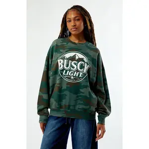 BUSCH LIGHT Women's Camo Crew Neck Sweatshirt