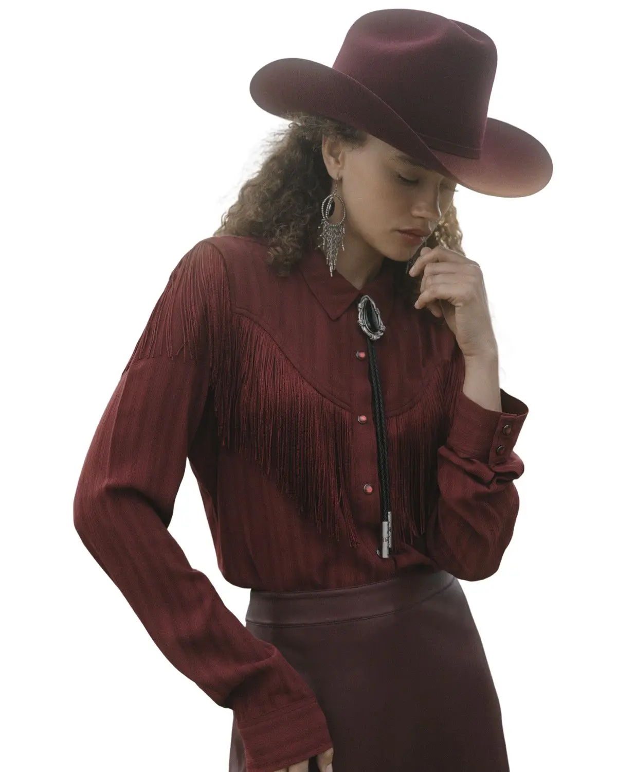 Idyllwind Women's Women'S Revive Fringe Long Sleeve Snap Crinkle Shirt - Iwfa24w81-Cy
