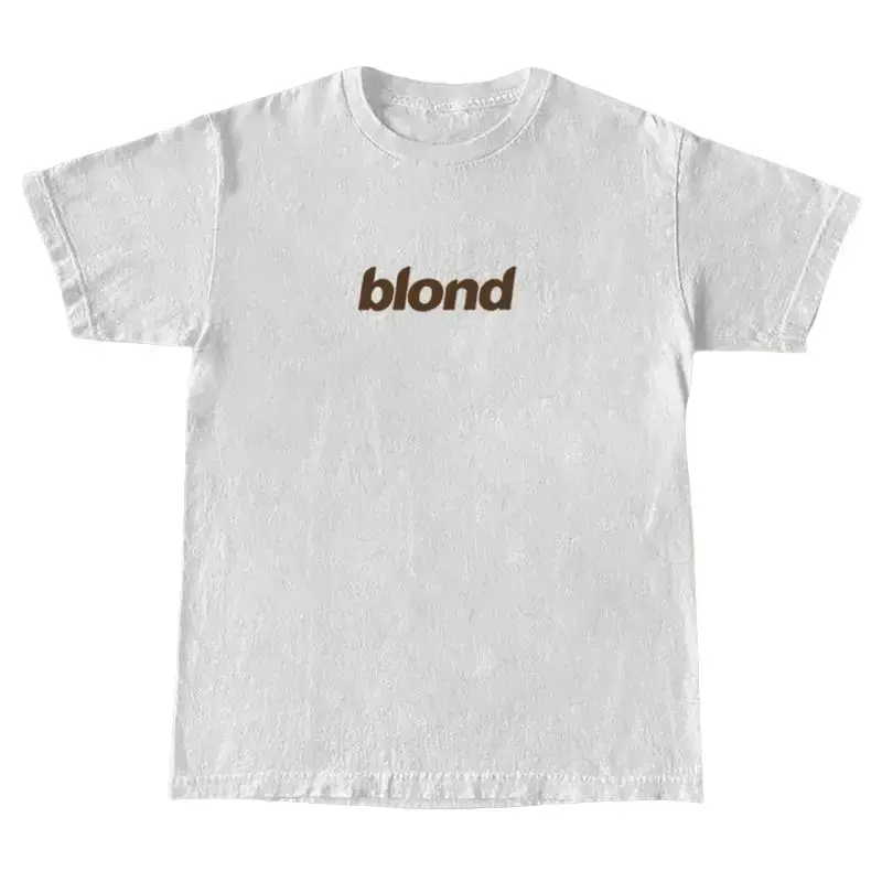 Frank Ocean Blond Vintage Short-Sleeve Round Neck Casual Tops, Unisex Full Color Graphic Menswear T-Shirt, Gift for Adults