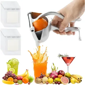 Alloy  Fruit Juice Extractor, Hand Juicer Squeezer with 25 count Filter Paper, Squeezer Citrus Juicer, For  Orange Lime Grapefruit Pomegranate