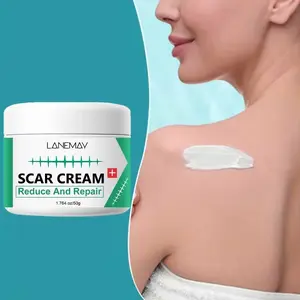 LANEMAY Scar Repair Cream Treatment 50g | Centella Asiatica + Crocodile Peptide Extract, fades new and old scars and acne marks | repairs surgical/burn/stretch marks, improves pigmentation
