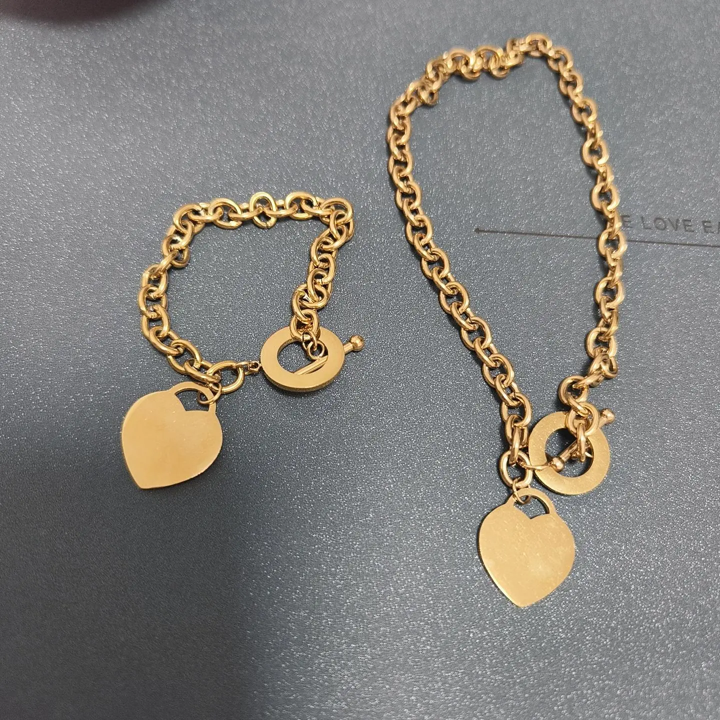 Bracelet + Necklace Golden Set