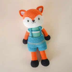 Customized Crochet Plushie Doll, Custom Gift, Tiger, Fox crochet - Personalized Portrait Plush, Bestie,  Mother's day, Graduation, Valentines Gift