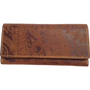 Handmade Wallet for Women Large Capacity Credit Card Holder Ladies Long Clutch Handbag Slim Minimalist Purse with Zipper Pocket