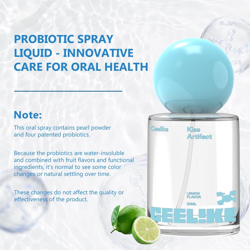 【CEELIKE 】Probiotic Oral Spray | 20ml Breath Freshener for Long-Lasting Freshness & Oral Care | Portable & Sugar-Free 【CEELIKE 】Probiotic Oral Spray | 20ml Breath Freshener for Long-Lasting Freshness & Oral Care | Portable & Sugar-Free