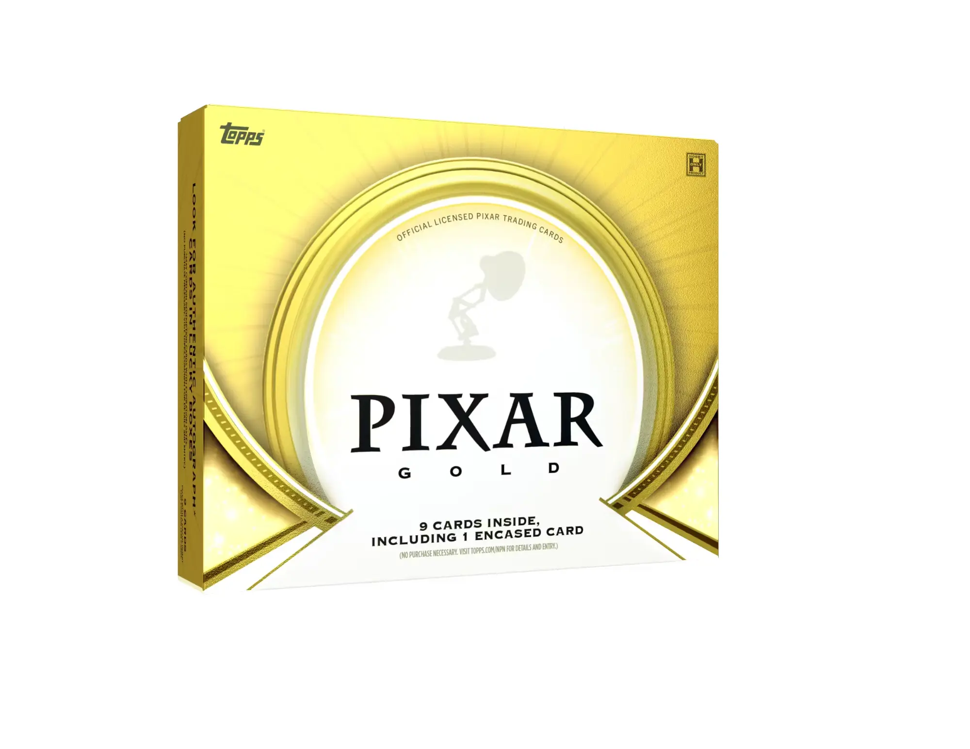 Topps Pixar Gold Trading Cards, 9 Cards Including 1 Encased Card | Autographs, Parallel Inserts