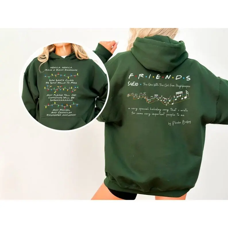 Friends Inspired Holiday Crewneck Phoebe's Song Unisex T-SHIRT, SWEATSHIRT, HOODIE
