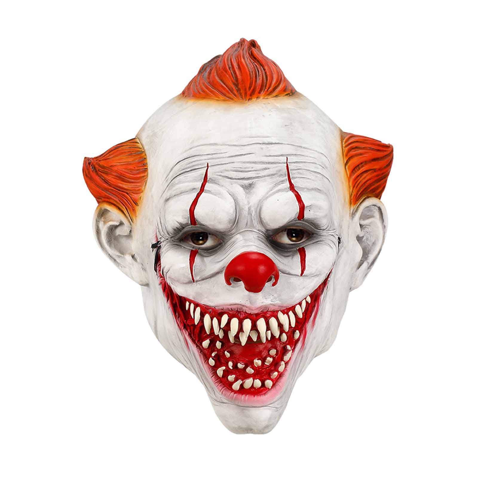 halloween festivity Terror Joker Mask,Killer Joker Latex Mask, with various horror styles, suitable for cosplayers and Halloween enthusiasts, suitable for role-playing at haunted house carnival prank props themed parties