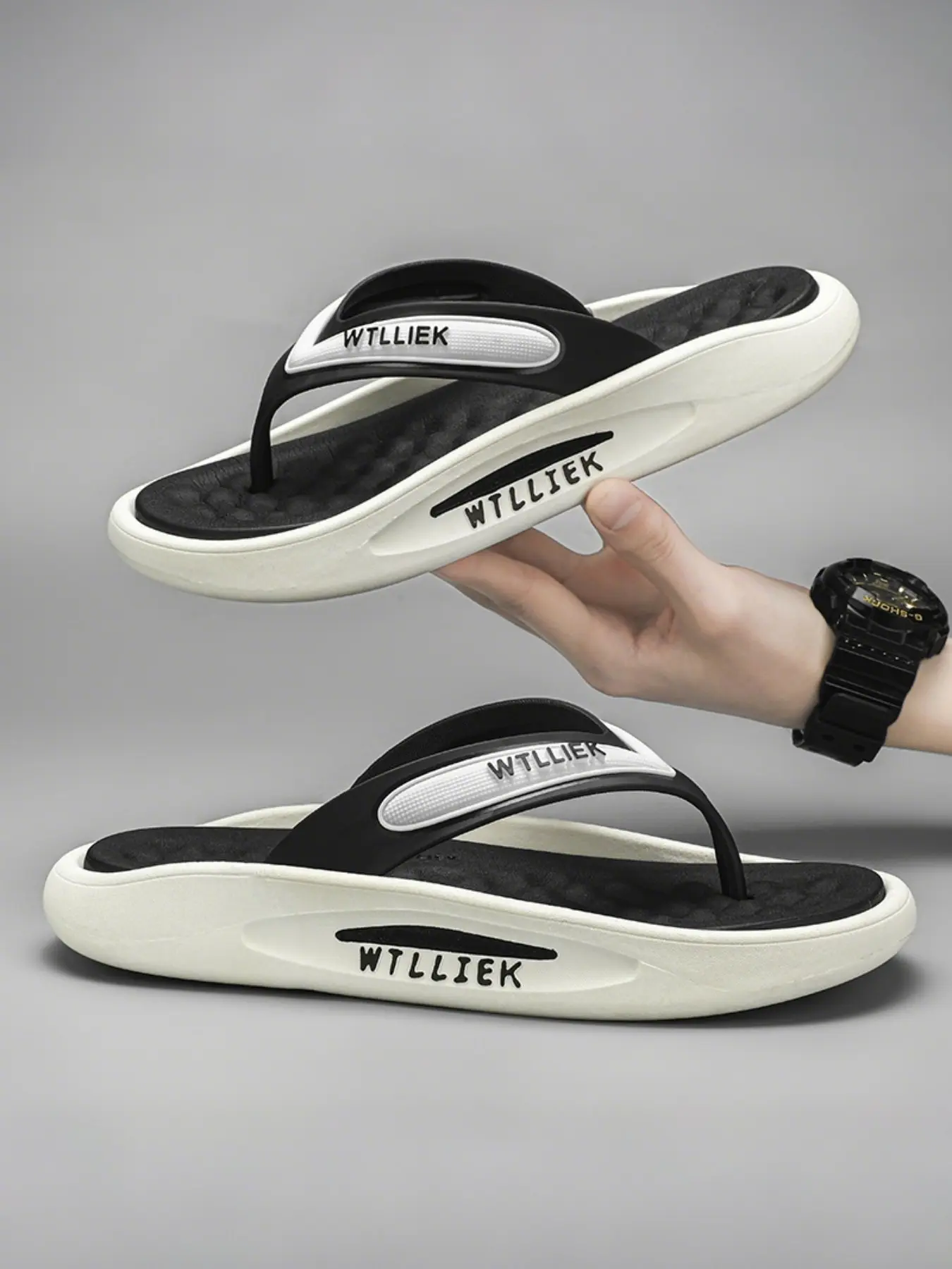 Fashion Casual Slippers, Indoor Outdoor Trendy Sandals, Beach Flip Flops, Eva slide sandal, Sizes 38-45, Comfortable and Stylish
