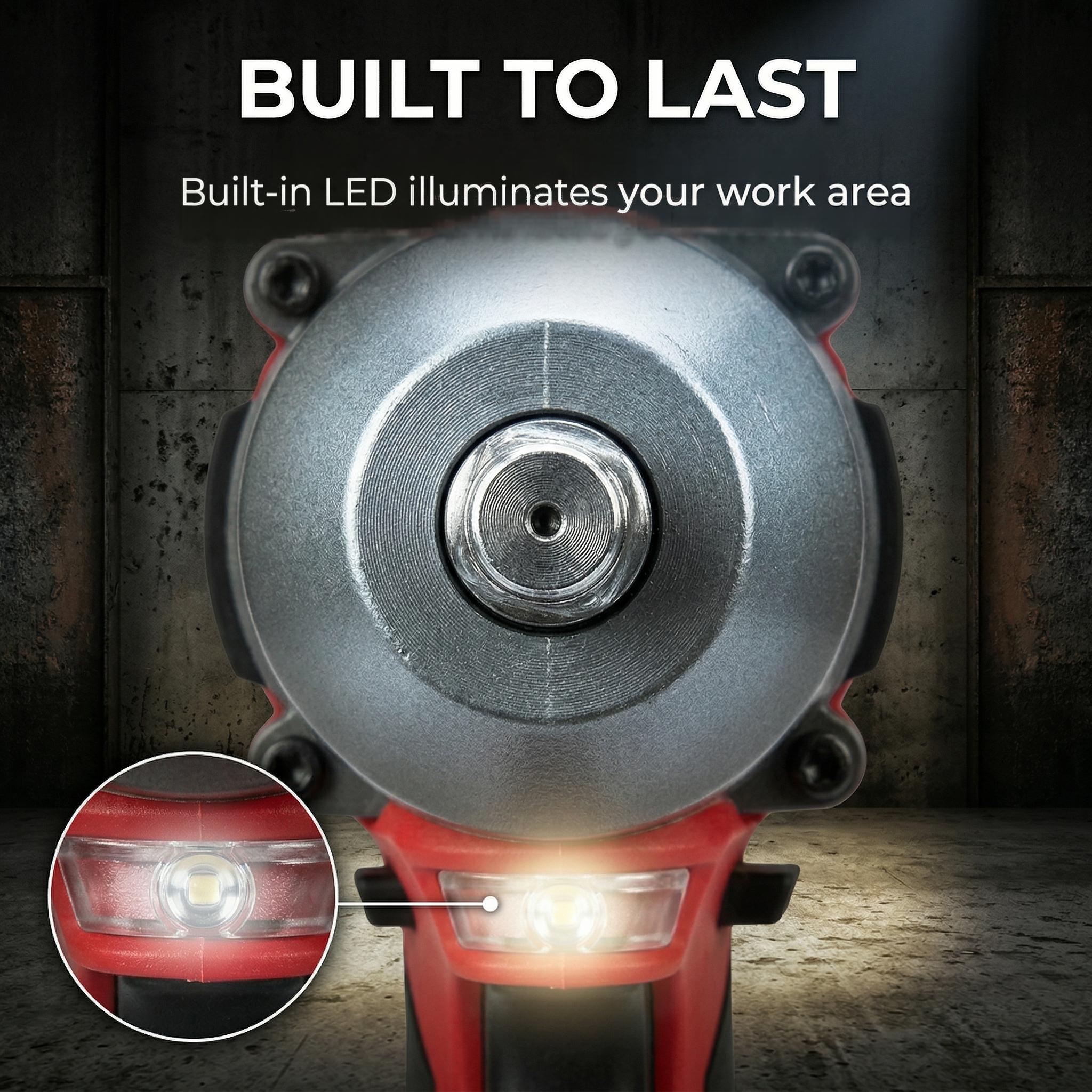 Milwaukee M18 FMTIWF12 18V 1/2 Inch Impact Wrench 900Nm for Heavy Duty Work tool kit set Cordless Drill Household Multi-Function Electrician machine power brushless automotive repair diy garage use great gift workshop