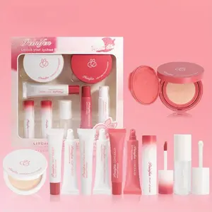 Makeup Set, Mini Makeup Set, Including Lip Gloss, Lip Oil, Air Cushion Makeup Primer, Concealer, Foundation, Powder, Makeup Accessories for Women, Cosmetic