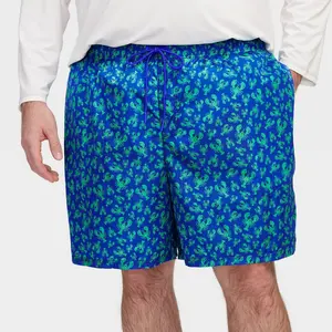 Men's Lobsters Swim Shorts Cobalt Blue - Roller Rabbit 4XL