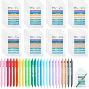48Pcs Positive Affirmations Gifts Bulk Inspirational Notebooks with Motivational Pens Small Bags, Employee Appreciation Gifts Small Notepads for Coworkers Staff Team Teachers Students Back to School
